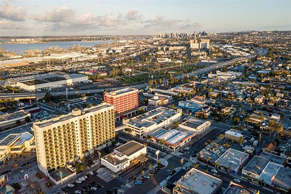 National City California cityscape