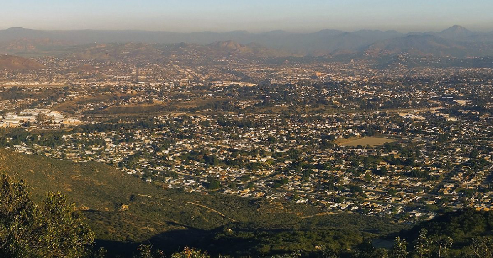 Santee California cityscape