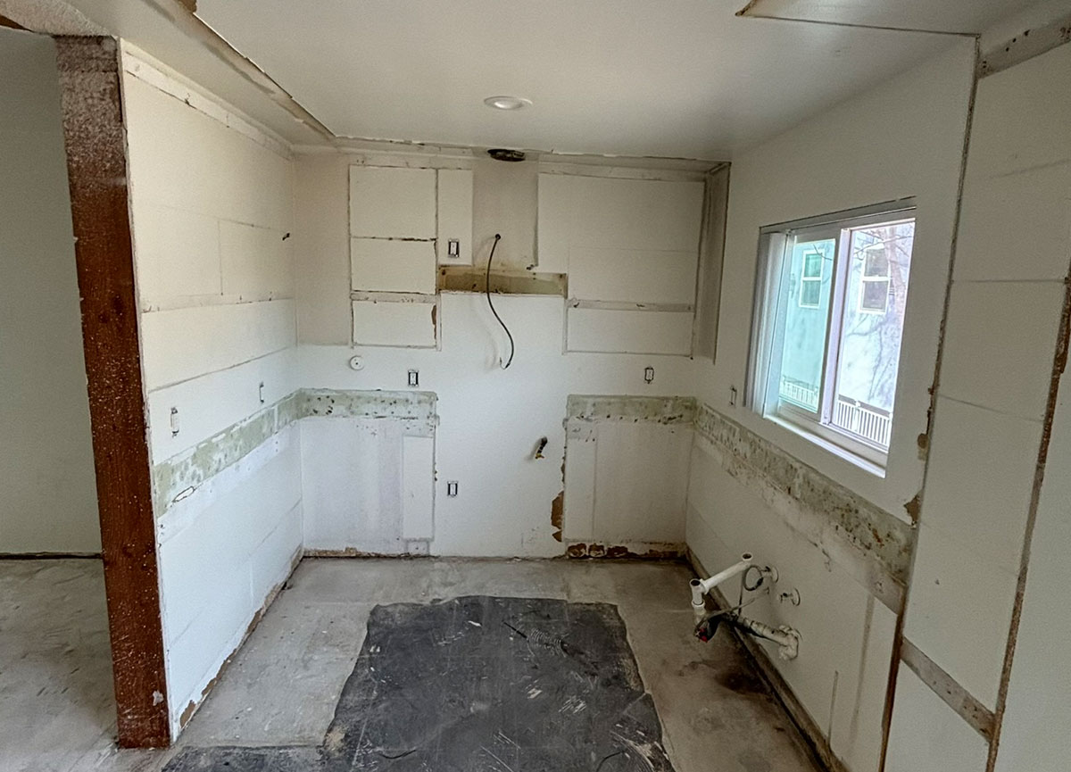 Completed demolition removal site